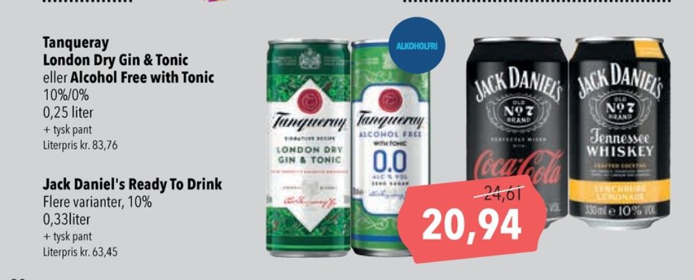 Tanqueray Alcohol Free 0,0, Gin & Tonic