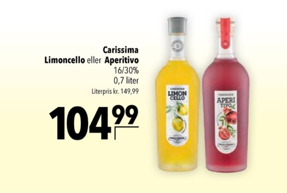 Carissima, Limoncello Likør