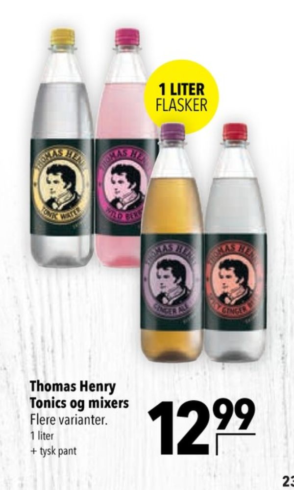 Thomas Henry, Tonicvand