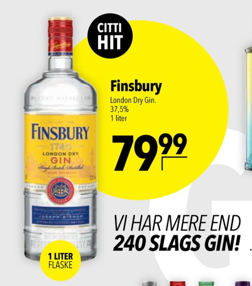 Finsbury London Dry, Gin