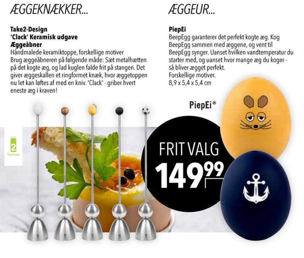 Take2-Design, Æggeåbner