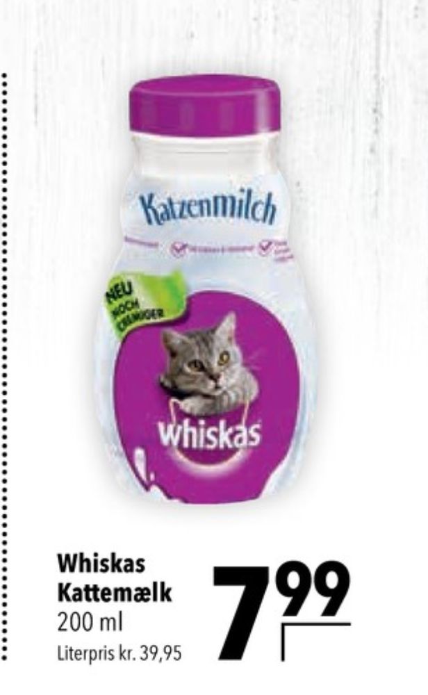 Whiskas, Kattemælk