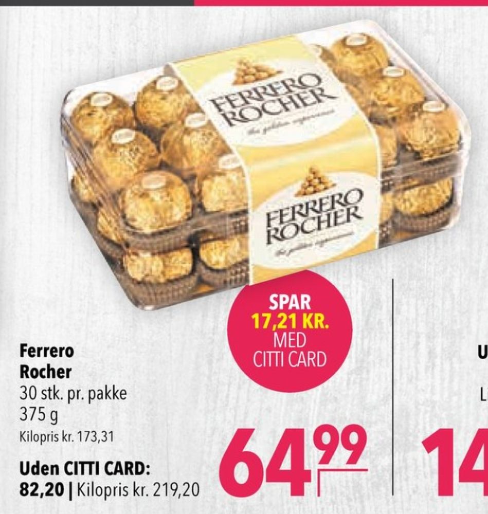 Ferrero Rocher, Dessertchokolade