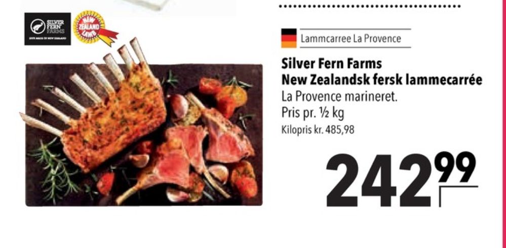 Silver Fern Farms, Lammecarrée