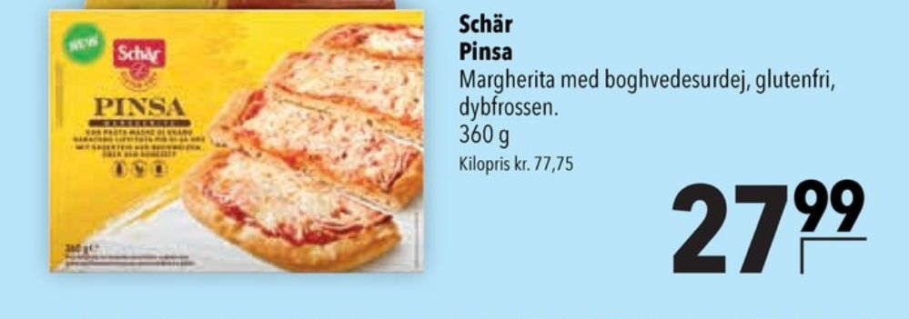 Schär, Pinsa Magherita