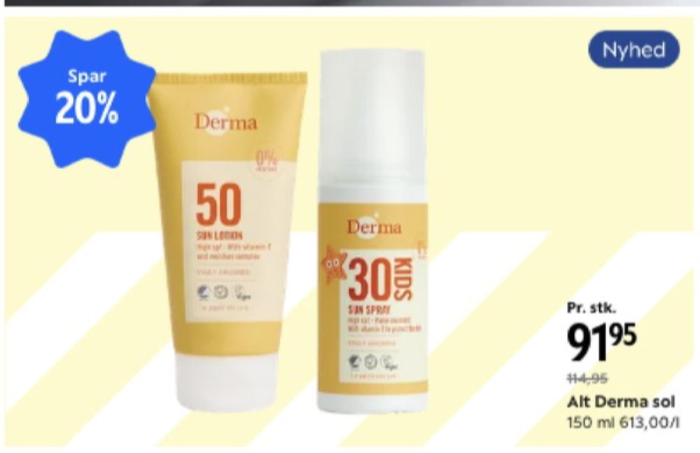 Derma Sun, Solcreme