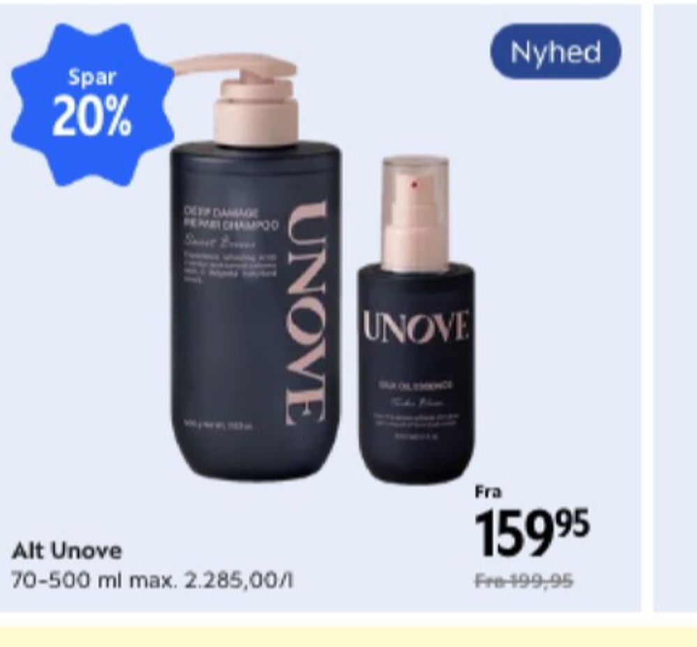 Unove, Shampoo