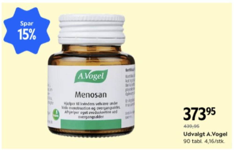 A Vogel, Kosttilskud