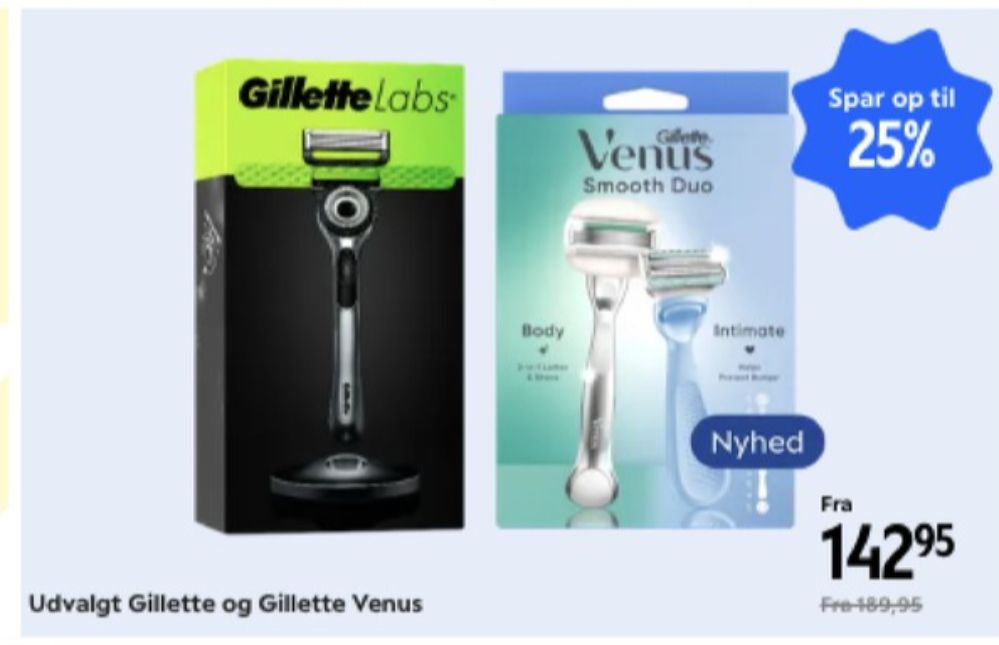 Gillette Venus, Barberskraber