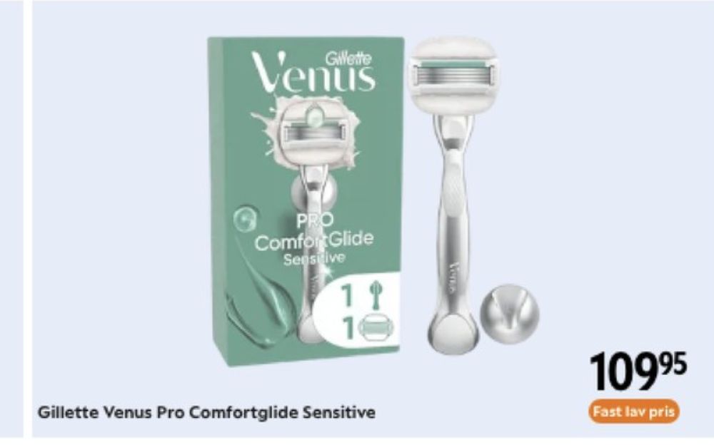 Gillette Venus Comfortglide Sensitive, Barberskraber