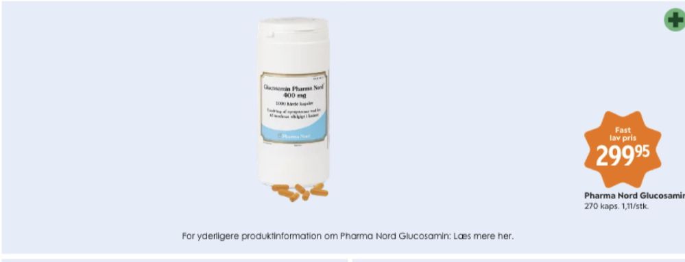 Pharma Nord ApS, Glucosamin