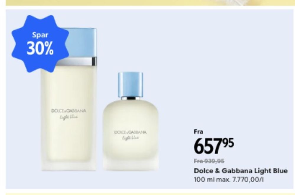 Dolce & Gabbana Light Blue, Eau de Toilette