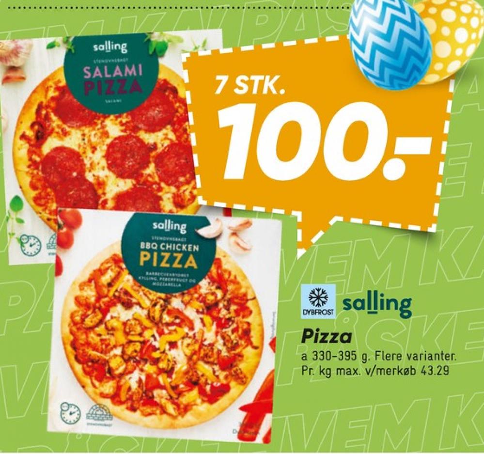 Salling, BBQ Chicken Pizza