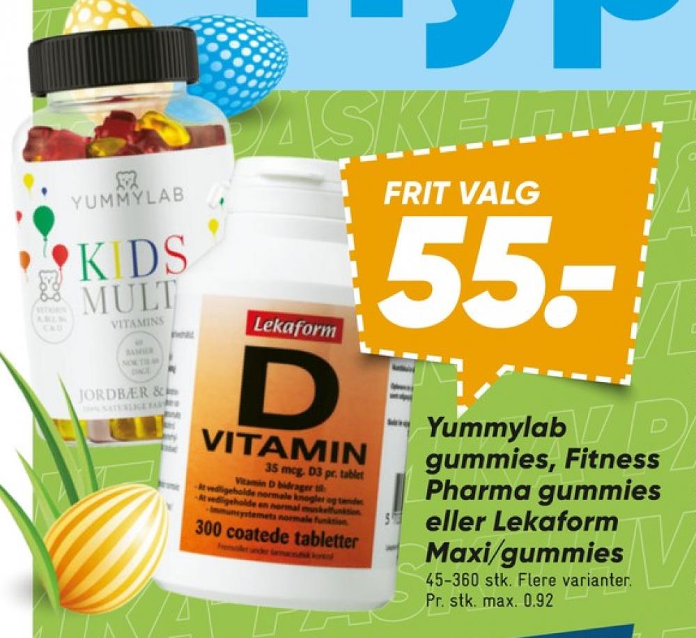 Lekaform, Vitaminer