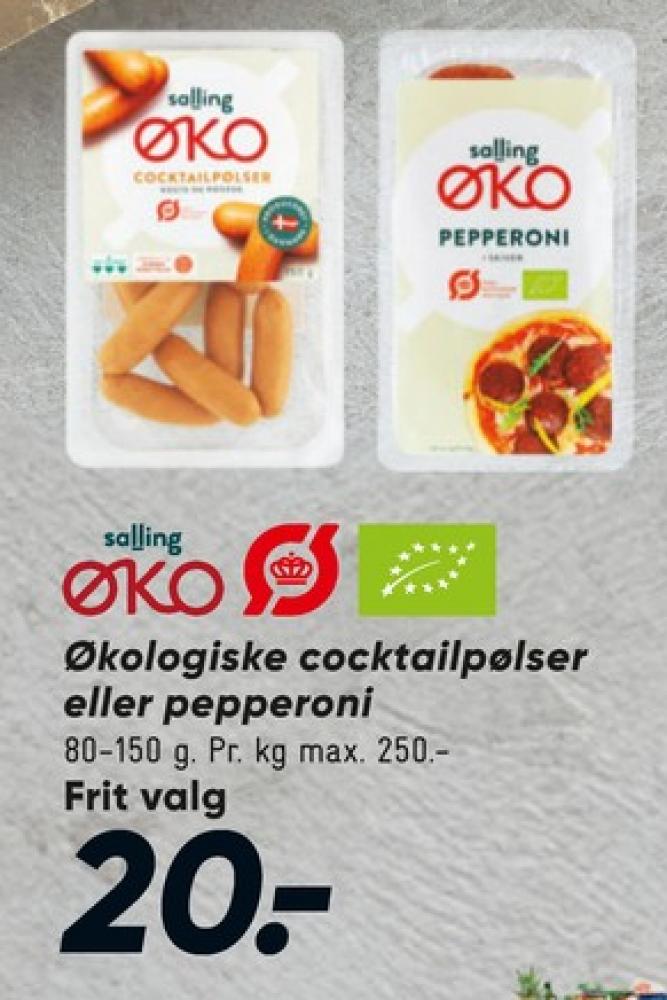 Salling ØKO, Cocktailpølser
