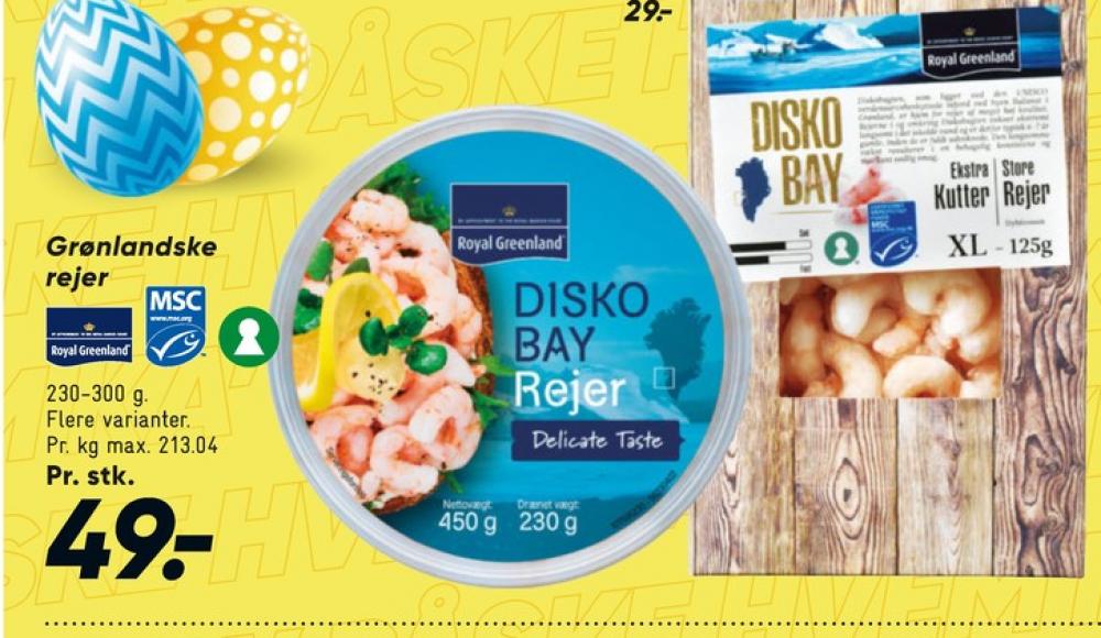 Royal Greenland, Rejer