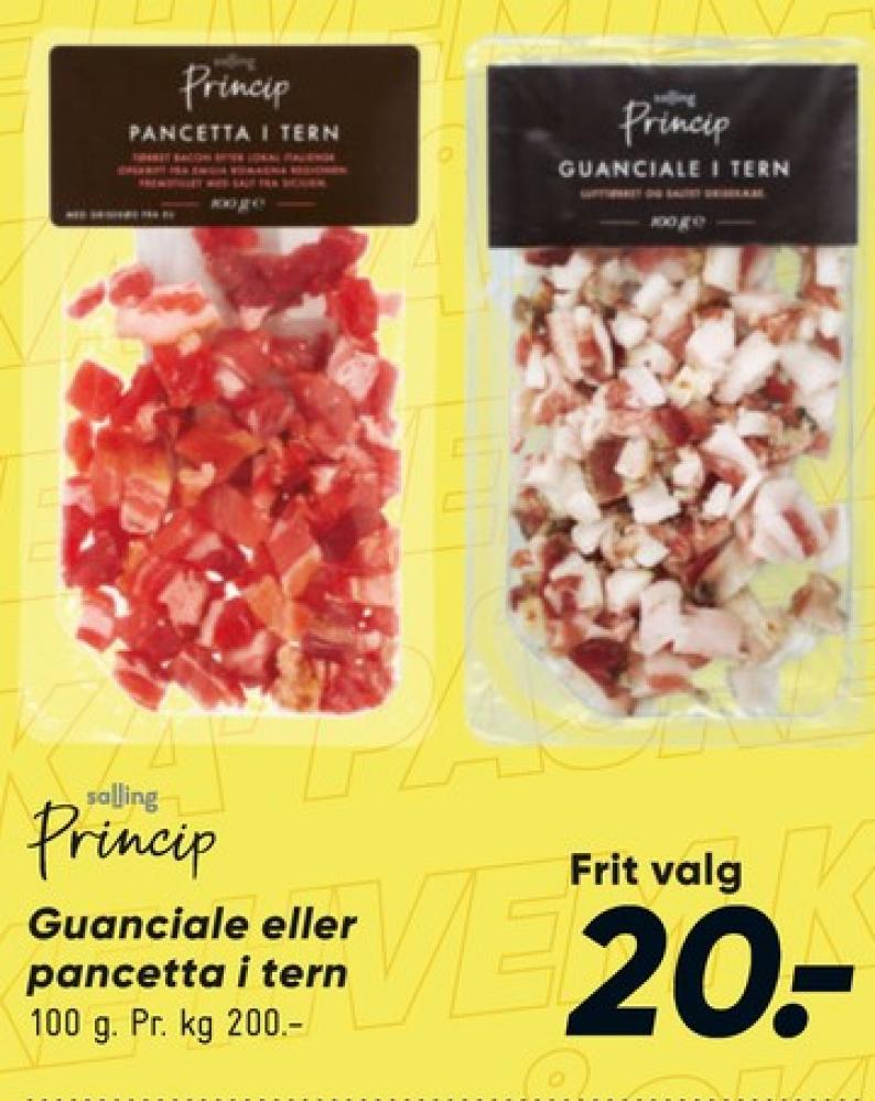 Salling Princip, Pancetta