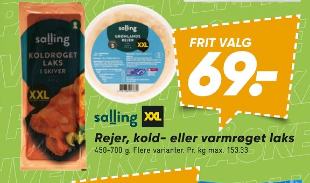 Salling, Laks i skiver