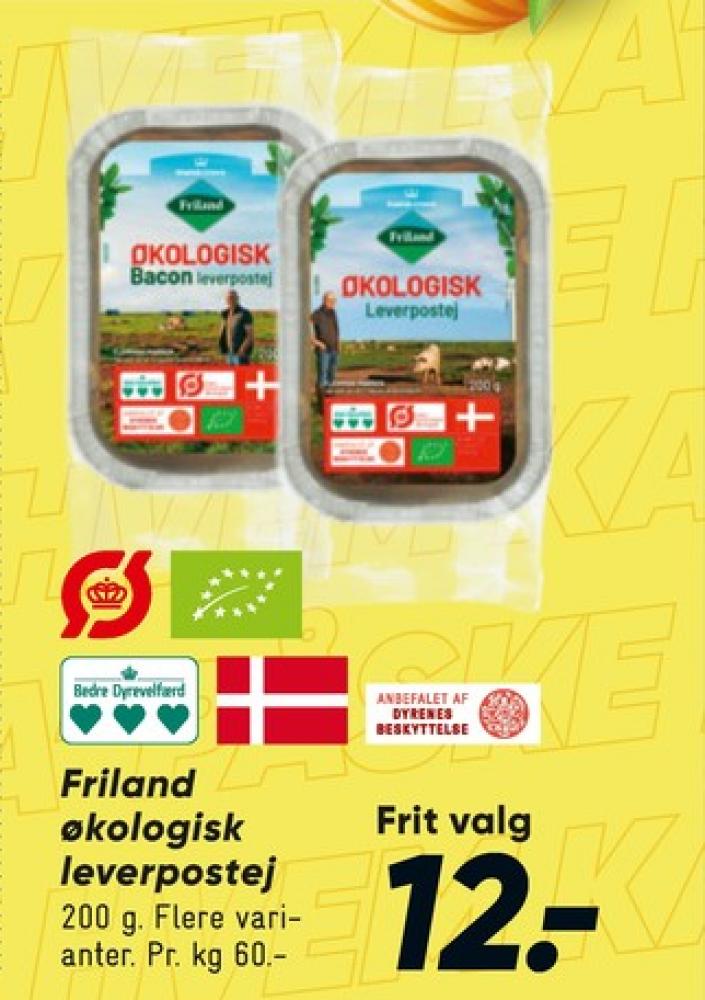 FRILAND Økologi Bacon, Leverpostej