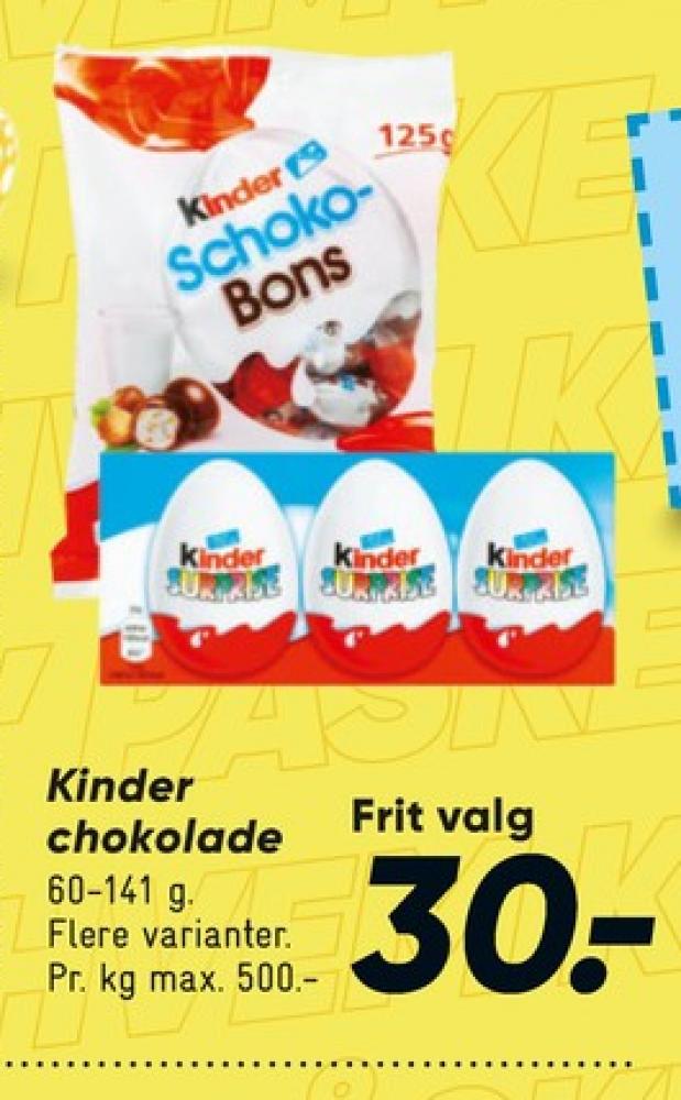 Kinder Schoko Bons, Chokoladeposer