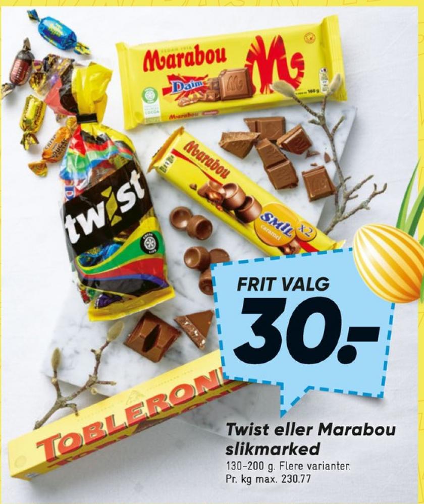 Twist, Dessertchokolade