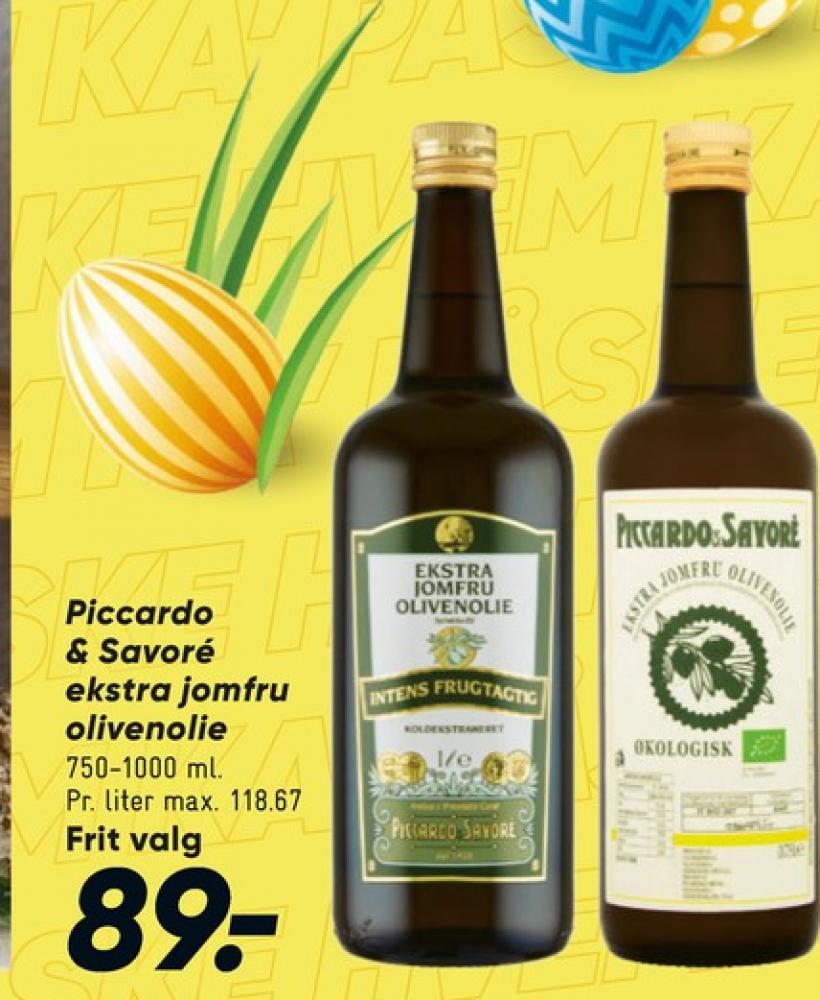 Piccardo, Olivenolie