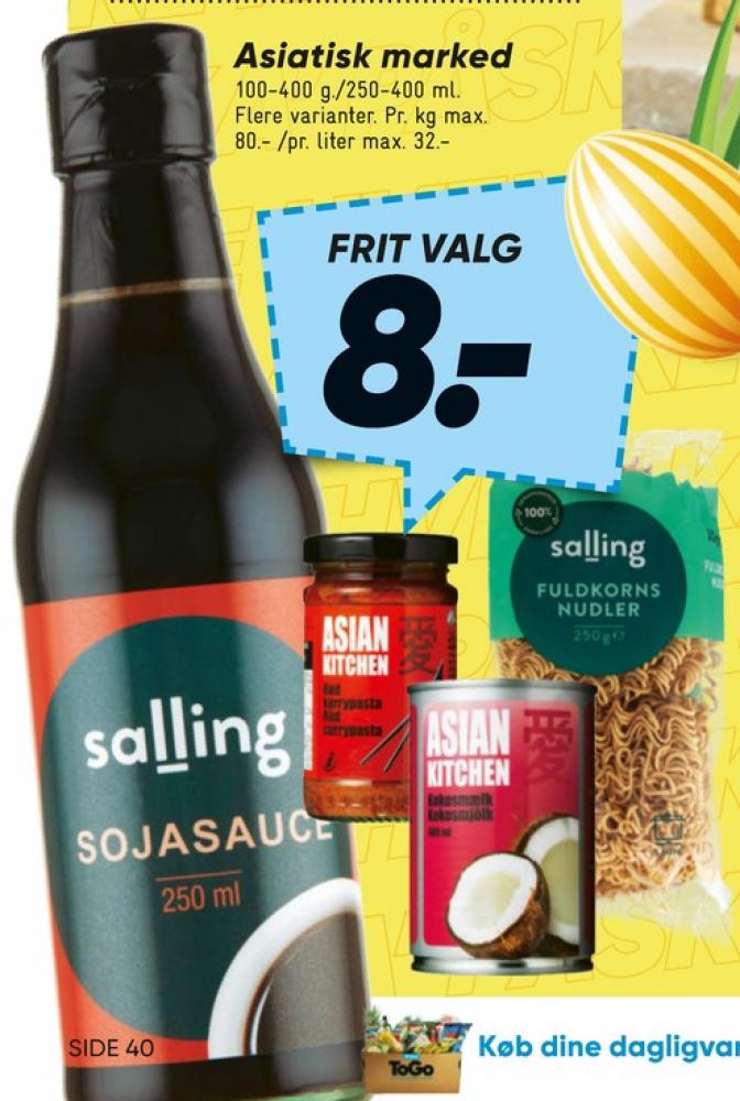 Salling, Fuldkornsnudler