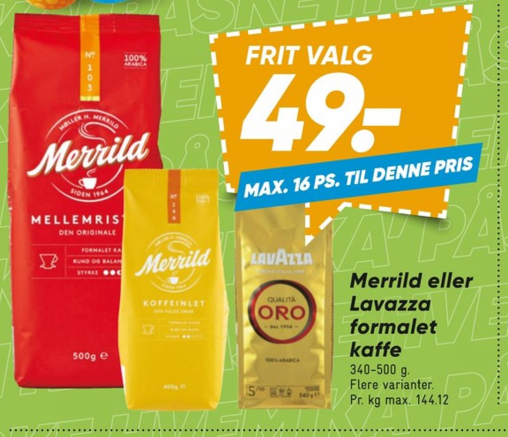 Merrild Mellemristet, Kaffe Formalet