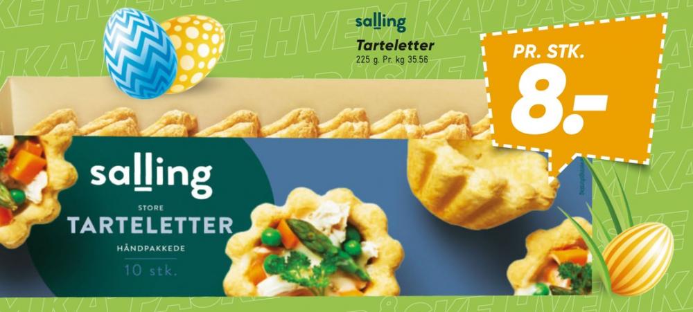 Salling, Tarteletter