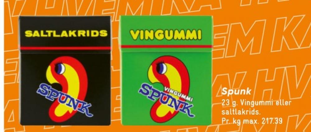 Spunk, Pastiller Saltlakrids