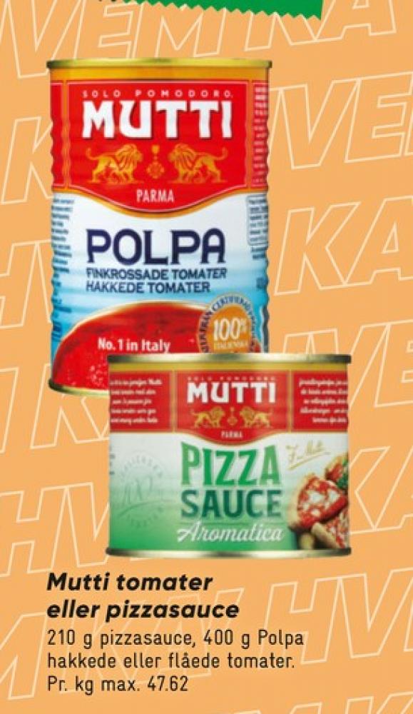 Mutti, Pizzasauce Aromatica