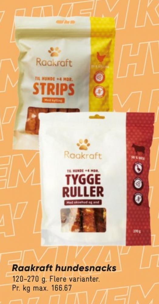 Raakraft, Hundesnacks