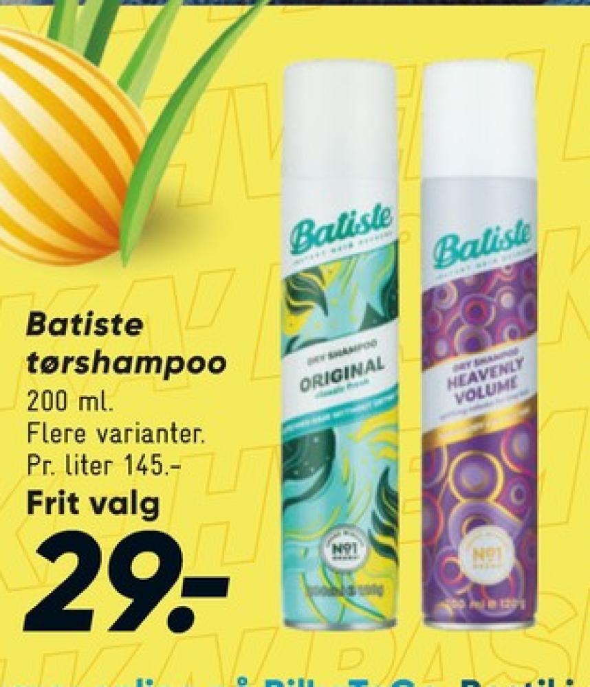 Batiste, Tørshampoo