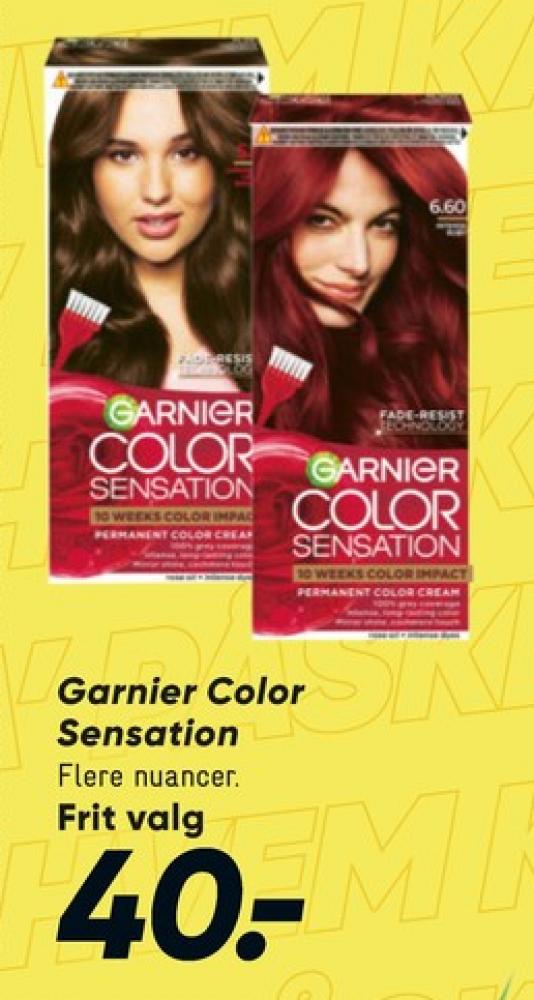Garnier Color Sensation, Hårfarve