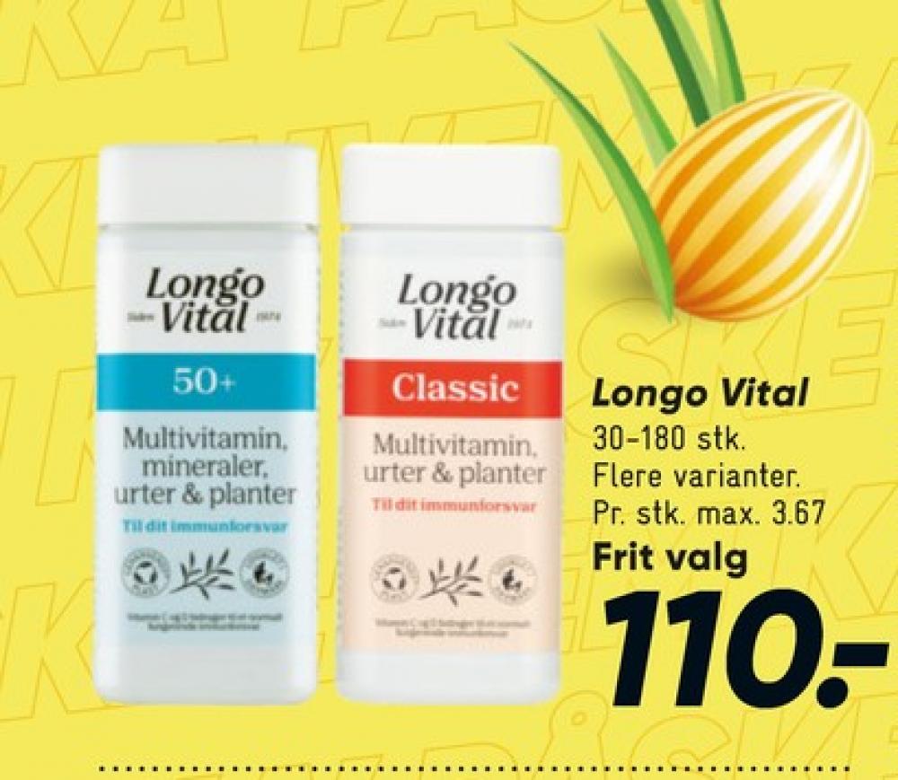 Longo Vital, Vitaminer