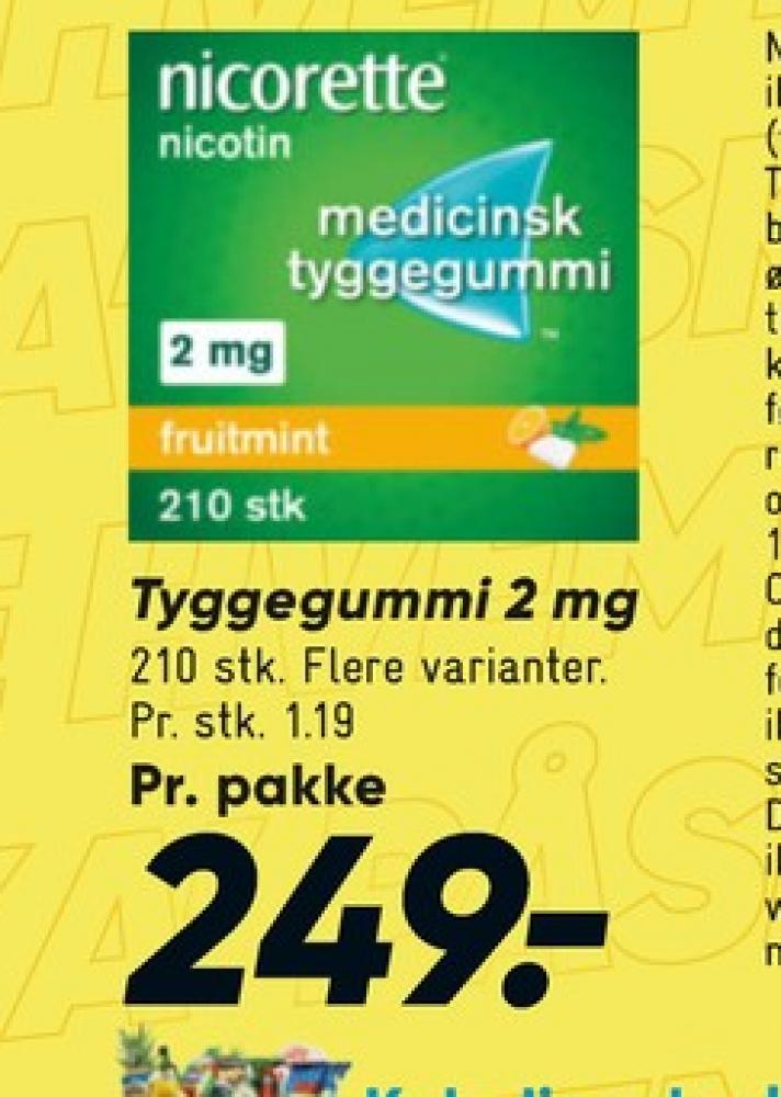 Nicorette, Nikotintyggegummi