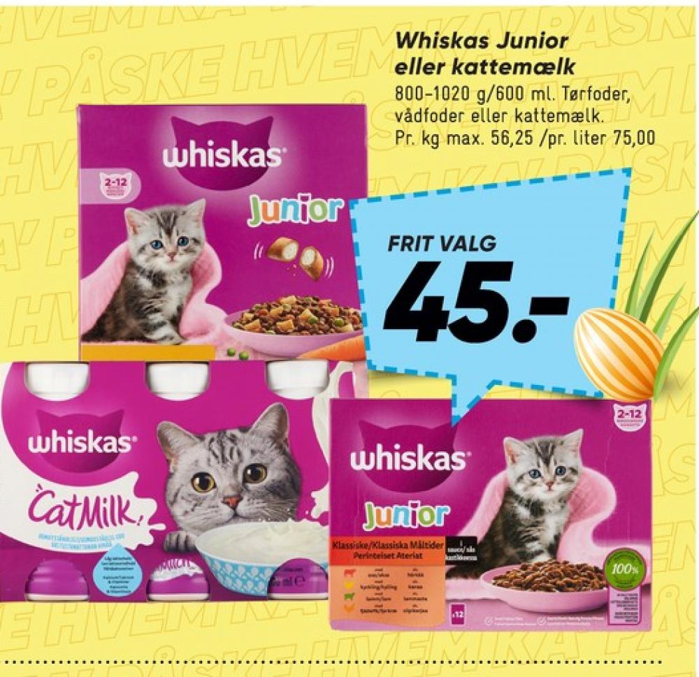 Whiskas, Kattefoder