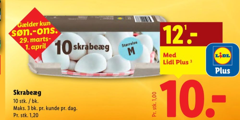 Lidl, Skrabeæg M
