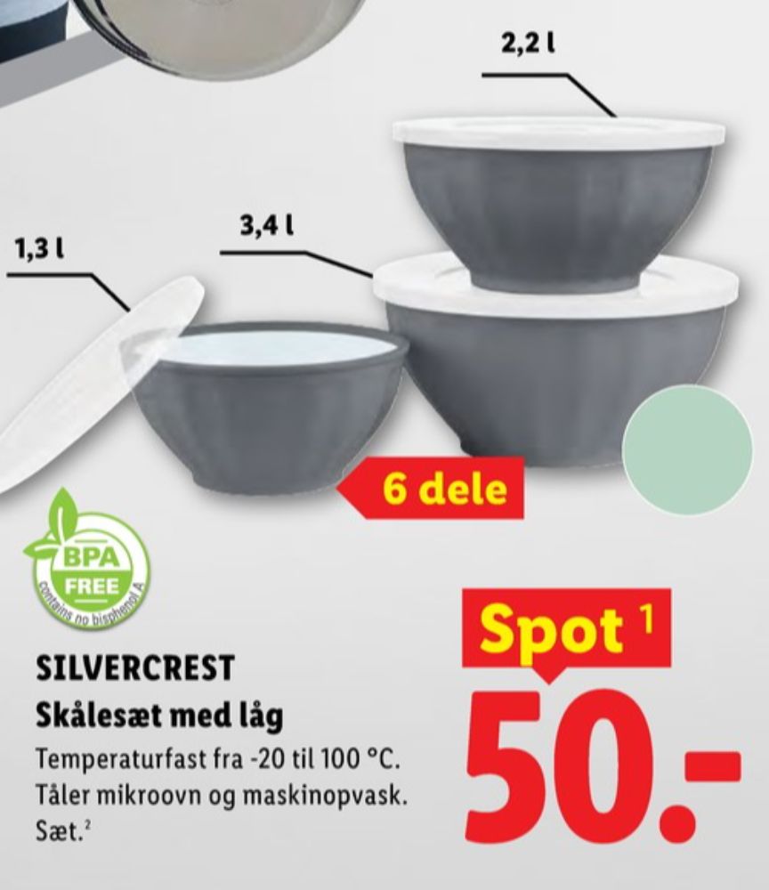 SilverCrest, Skålesæt