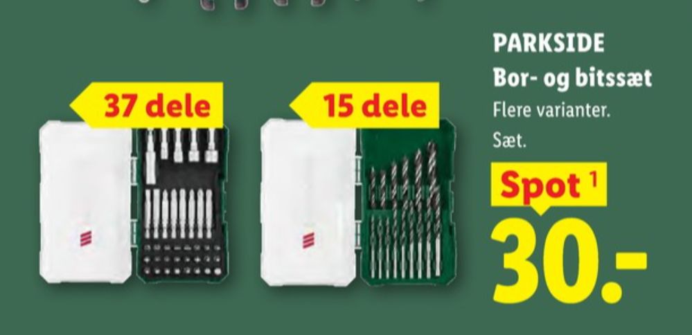 Parkside, Bor- og bitssæt