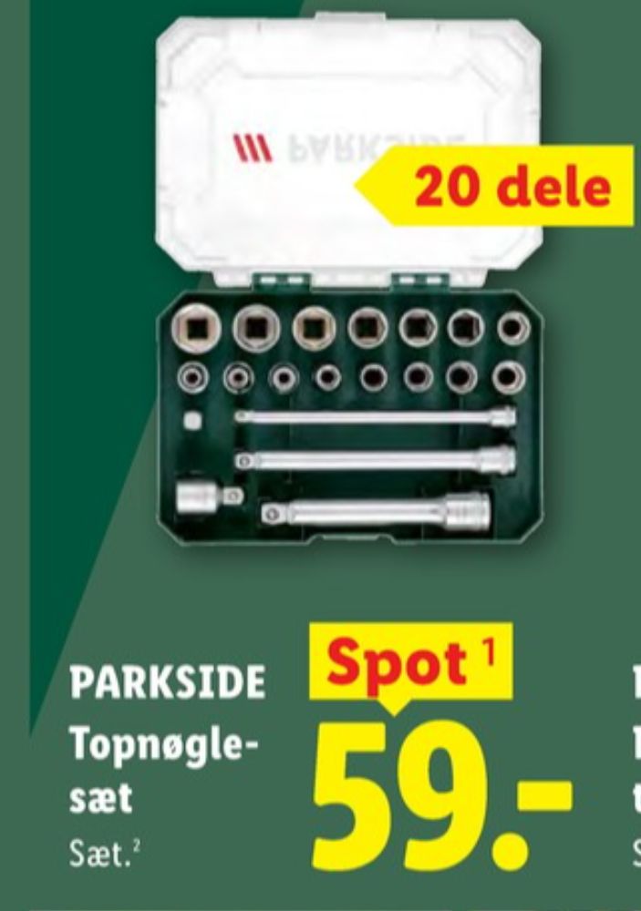 Parkside, Topnøglesæt