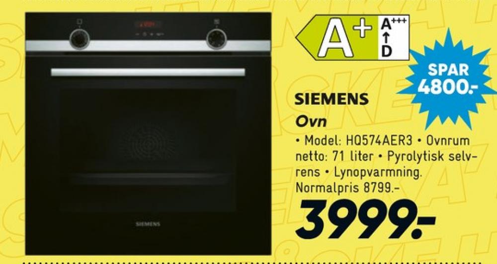 Siemens, Indbygningsovn