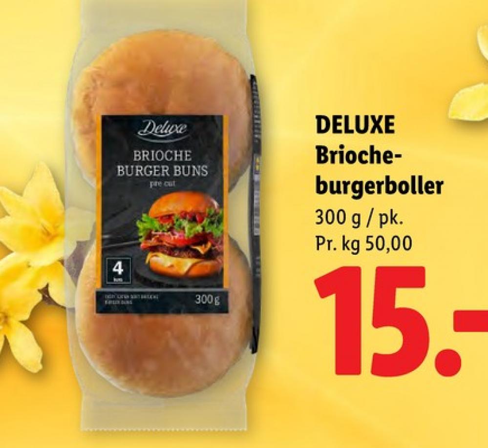 Deluxe, Brioche Burgerboller