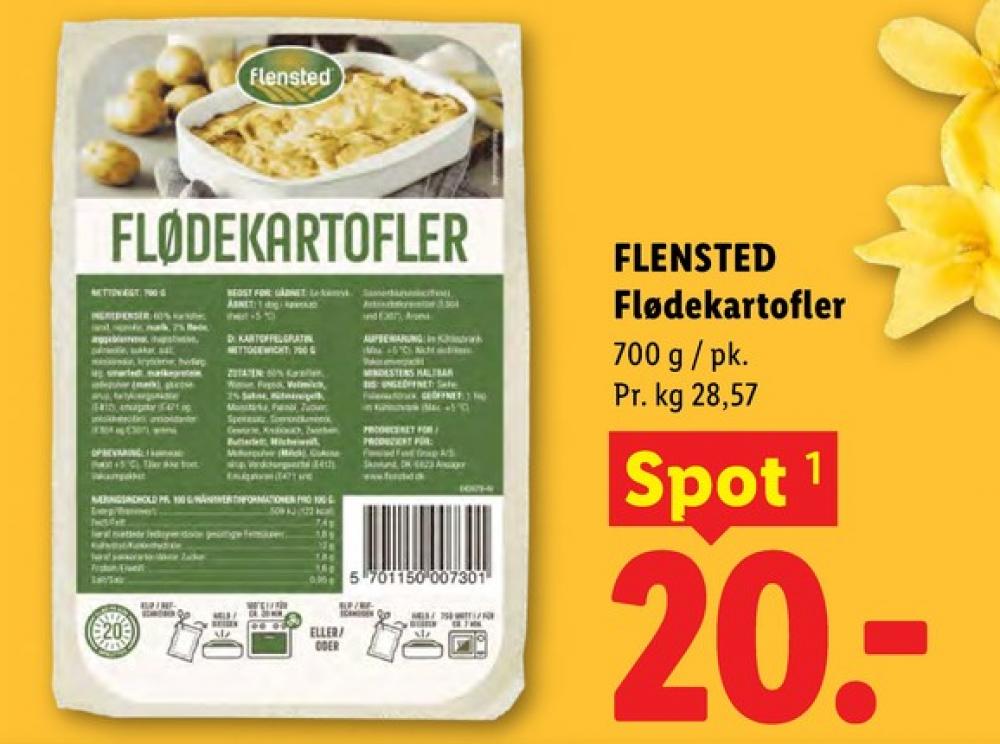 Flensted, Flødekartofler