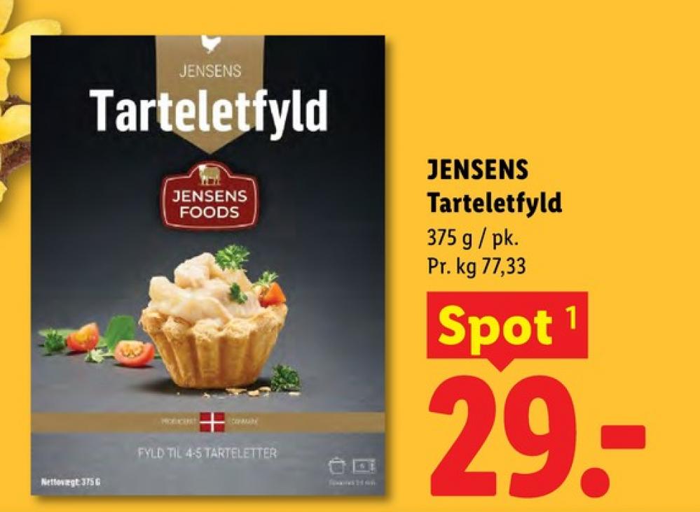 Jensens, Tarteletfyld