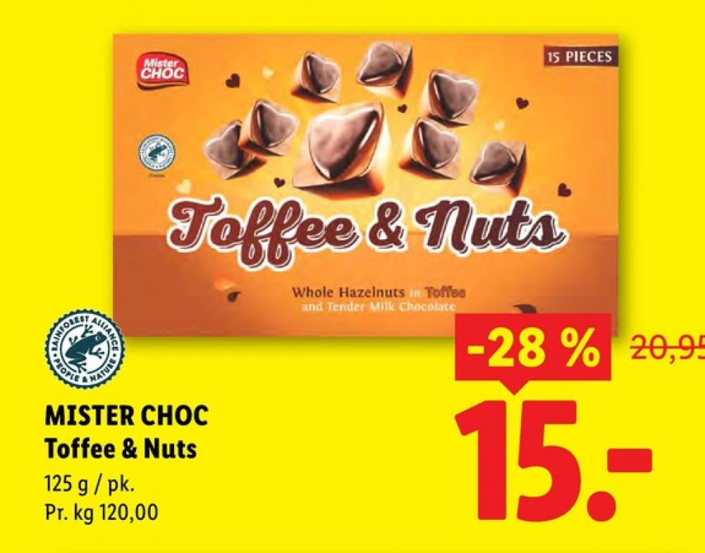 Mister Choc Toffee & Nuts, Dessertchokolade