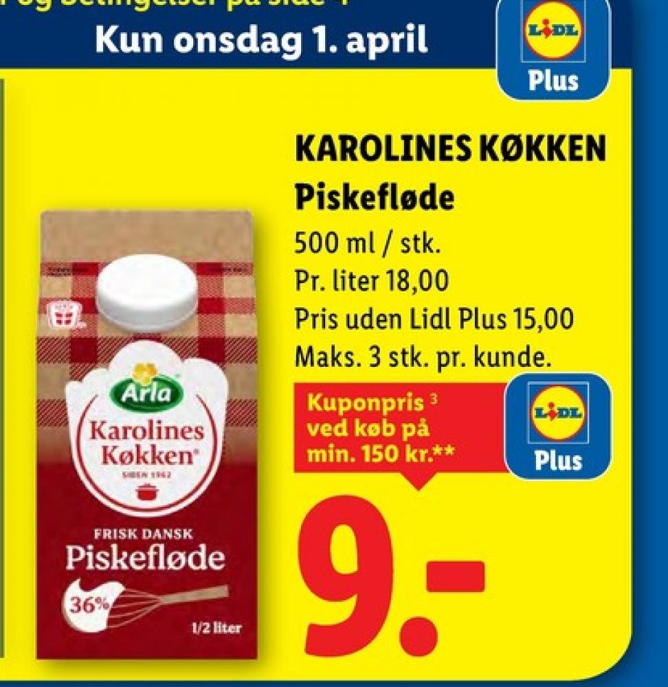 Karolines, Piskefløde 36%