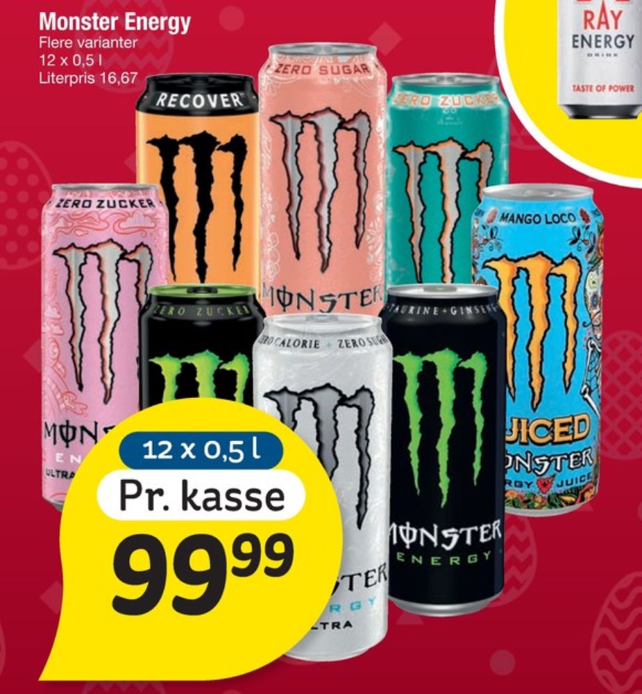 Monster Ultra Energy, Energidrik 12 pk.