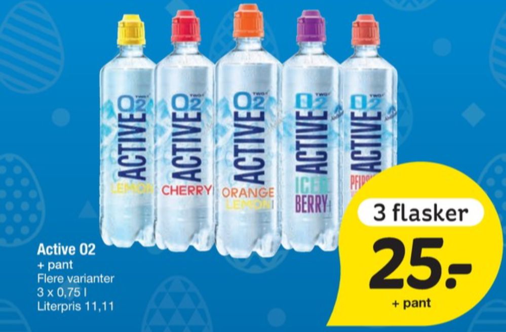 Active O2, Mineralvand Iced Berry