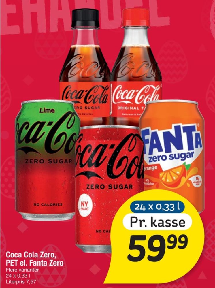 Coca Cola Zero, Cola 24 pk.